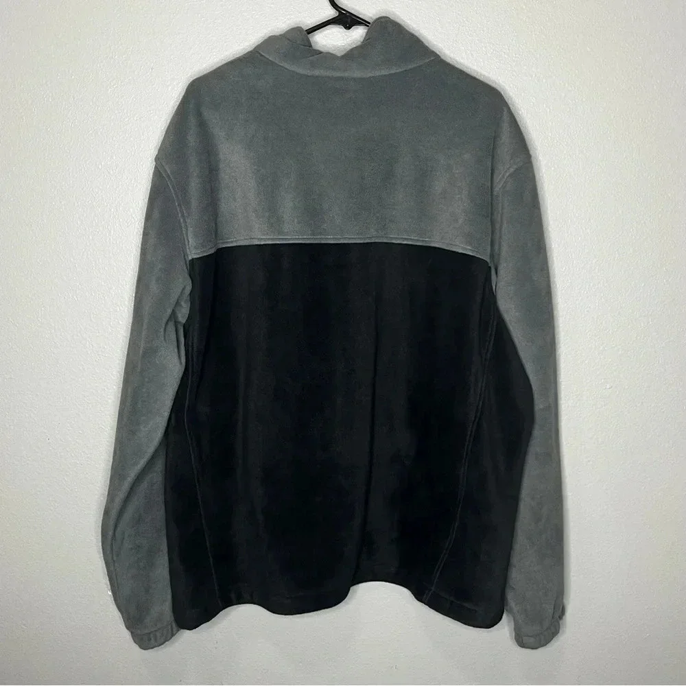 Columbia Steens Mountain 2.0 Fleece Zip Jacket Mens XXL Black Gray Outerwear New
